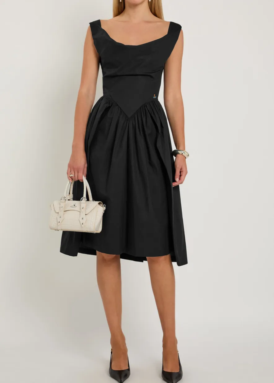 Sunday logo-embroidered cotton-poplin midi dress