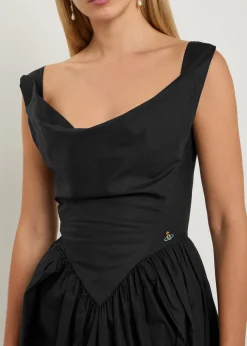 Sunday logo-embroidered cotton-poplin midi dress