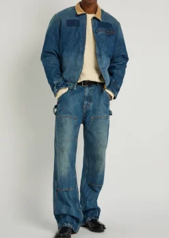 Sun Faded washed denim jacket