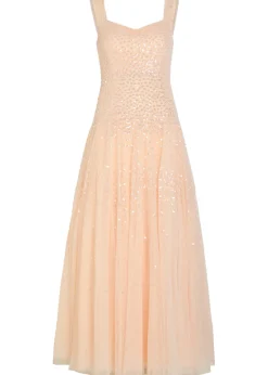 Sunrise sequin-embellished tulle gown