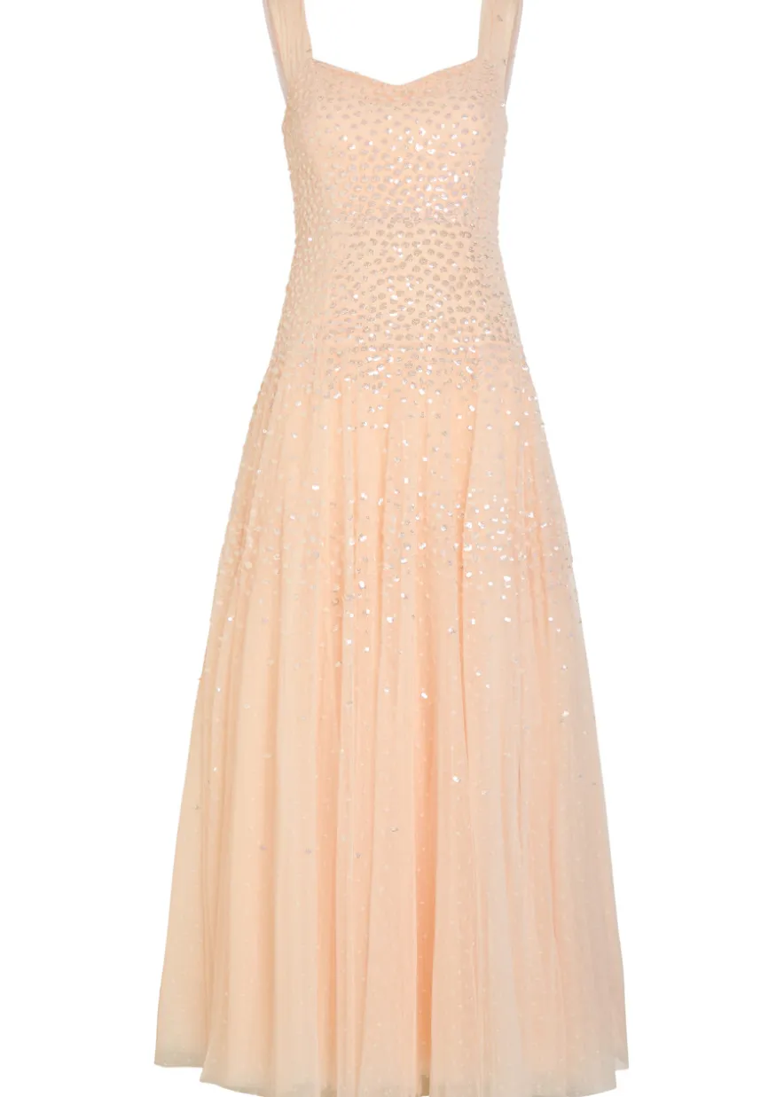 Sunrise sequin-embellished tulle gown