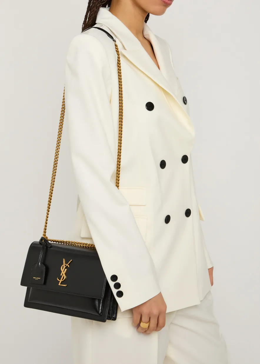 Sunset leather cross-body bag