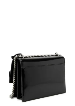 Sunset medium patent leather shoulder bag