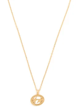 Superstar pendant plated necklace