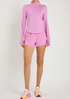 Swift Dri-FIT UV half-zip stretch-jersey running top