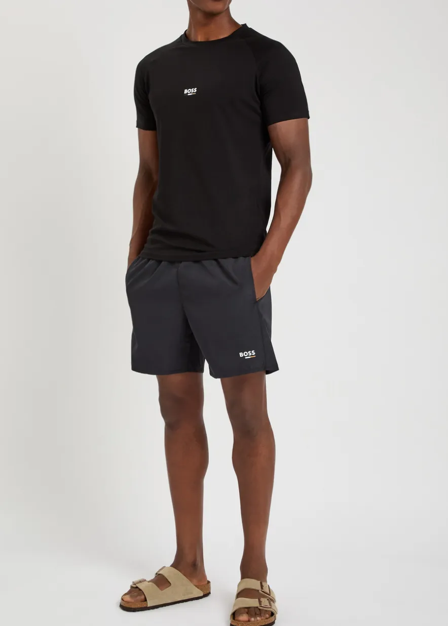 Swordfish logo shell swim shorts