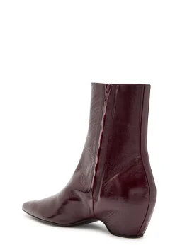 Sybil 40 glossed leather ankle boots