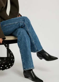 Sybil 40 glossed leather ankle boots