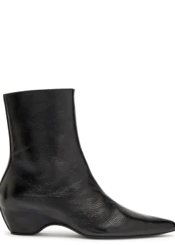 Sybil 40 glossed leather ankle boots