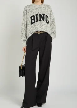 Sydney logo-appliquéd knit jumper