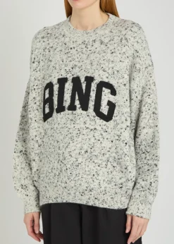 Sydney logo-appliquéd knit jumper