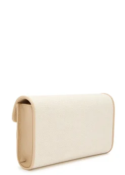 Symmetry canvas and leather mini bag