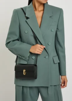 Symmetry grained leather mini bag