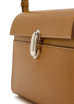 Symmetry leather shoulder bag