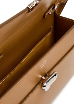 Symmetry leather shoulder bag