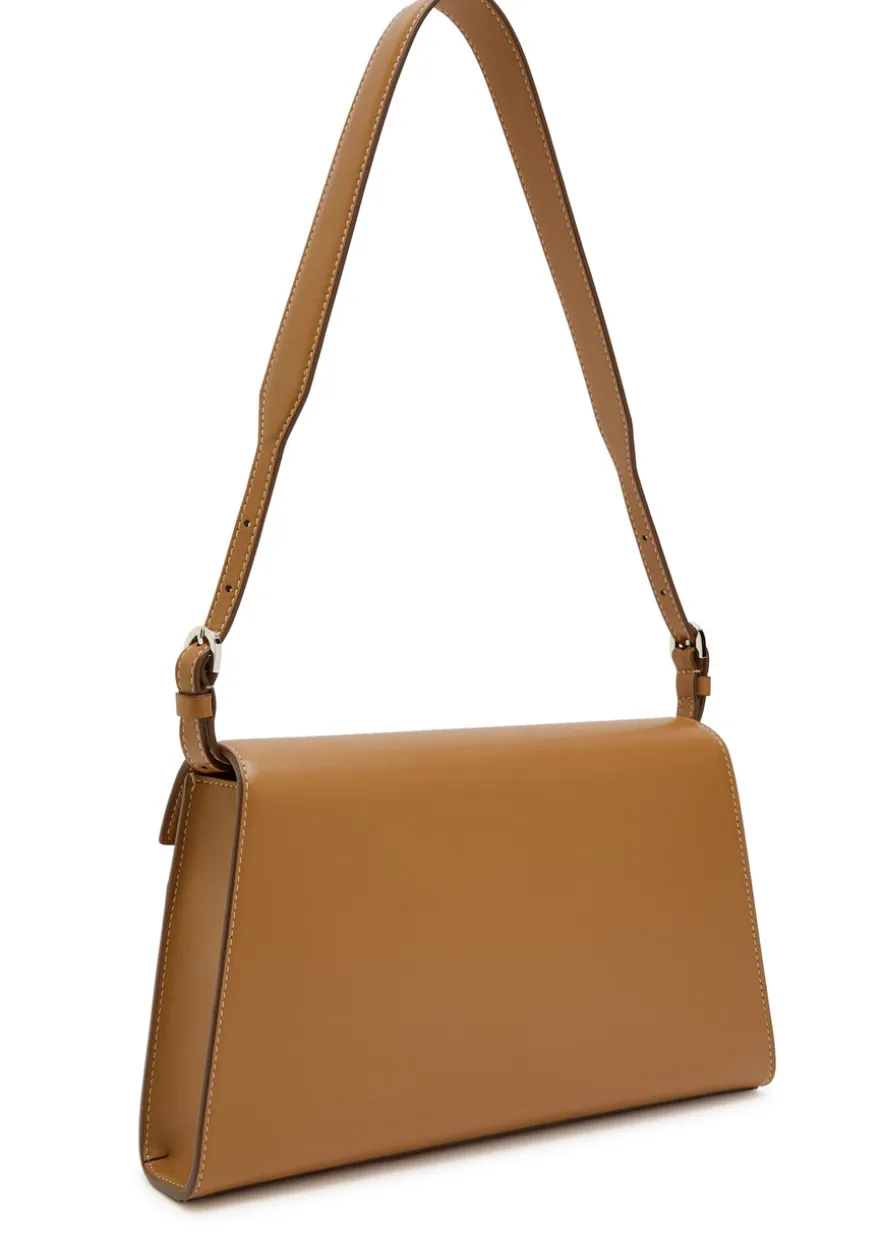 Symmetry leather shoulder bag