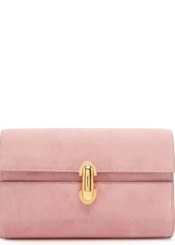 Symmetry mini suede cross-body bag