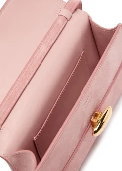 Symmetry mini suede cross-body bag