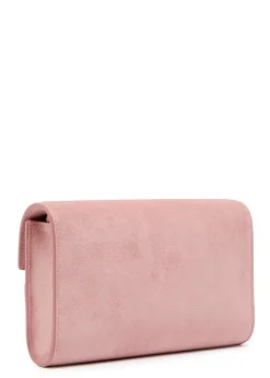 Symmetry mini suede cross-body bag