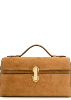 Symmetry suede pochette