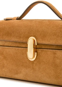 Symmetry suede pochette