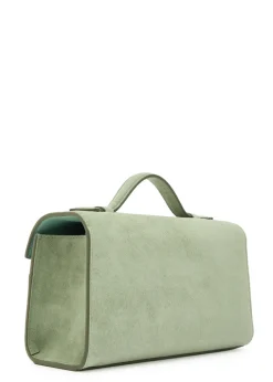 Symmetry suede pochette