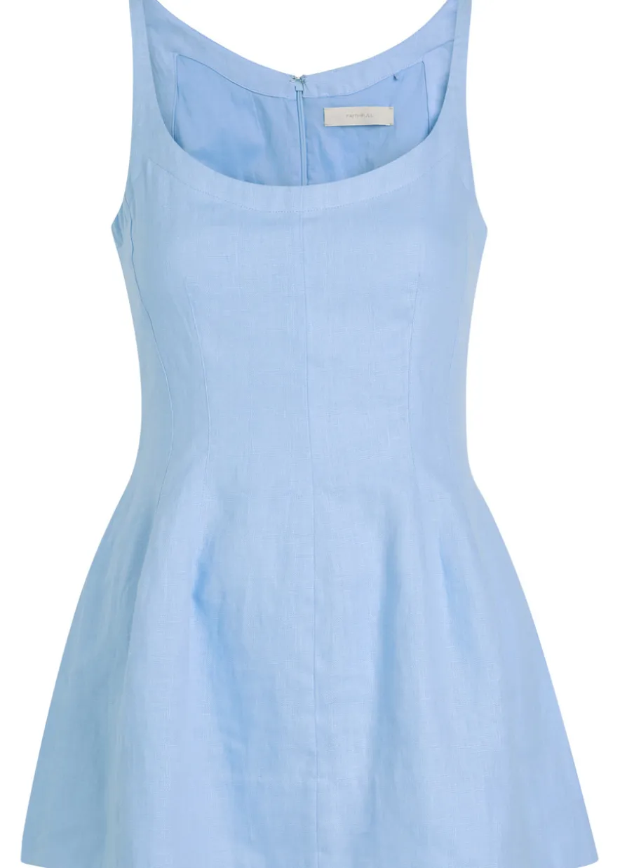 Syna darted linen top