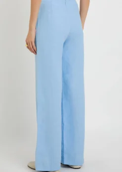 Syna wide-leg linen trousers