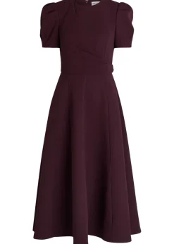 Syrah panelled crepe midi dress