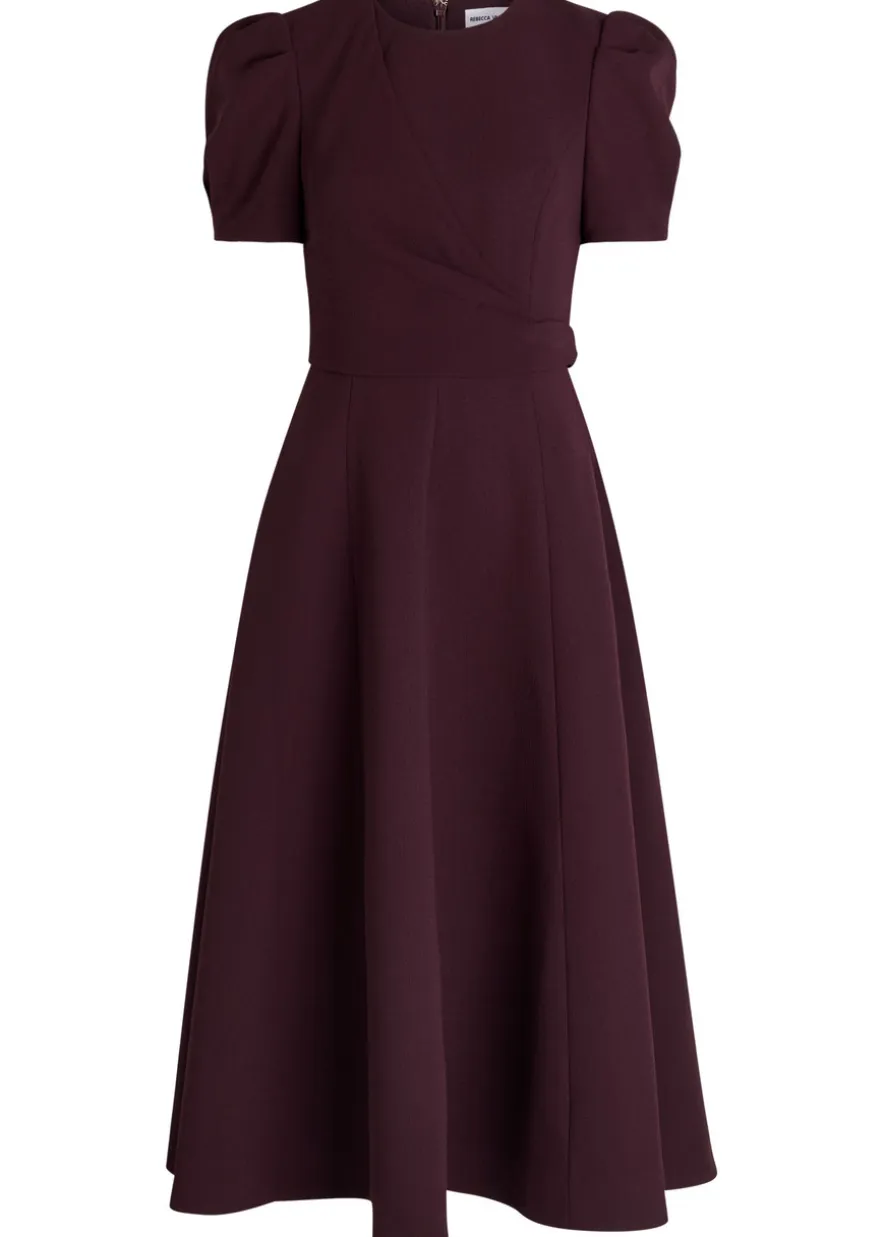 Syrah panelled crepe midi dress
