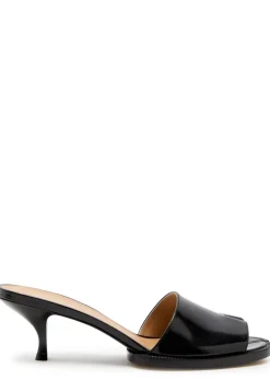 Tabi City Evening 55 glossed leather mules
