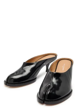 Tabi City 55 glossed leather mules