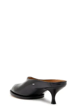 Tabi City 55 glossed leather mules