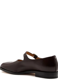 Tabi leather Mary Jane flats