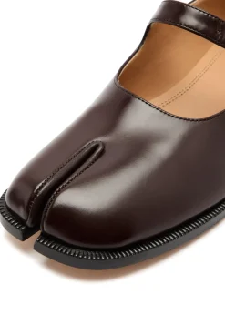 Tabi leather Mary Jane flats