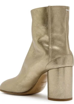 Tabi 80 metallic leather ankle boots