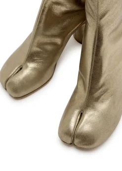 Tabi 80 metallic leather ankle boots
