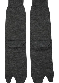 Tabi ribbed-knit wool-blend socks
