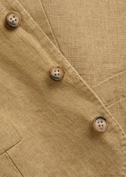 Tailored linen vest