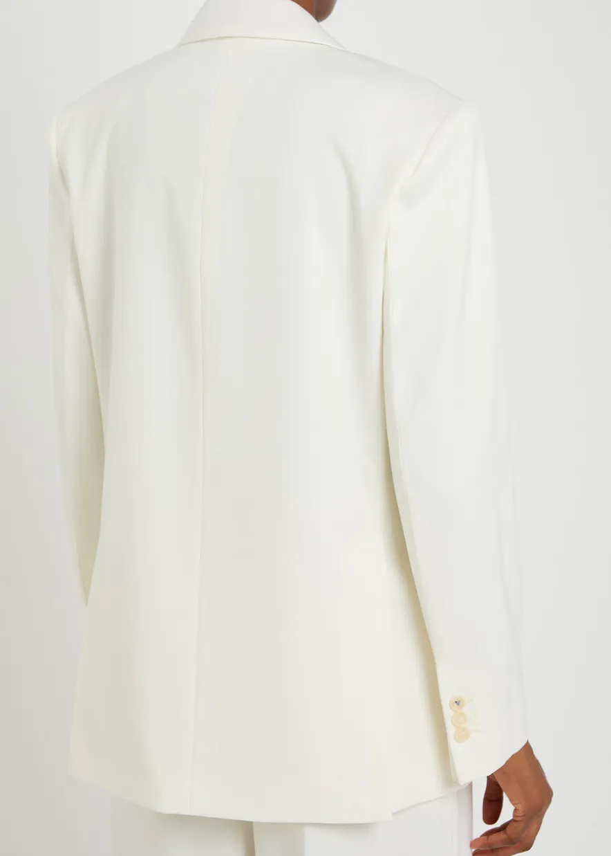 Tailored twill blazer