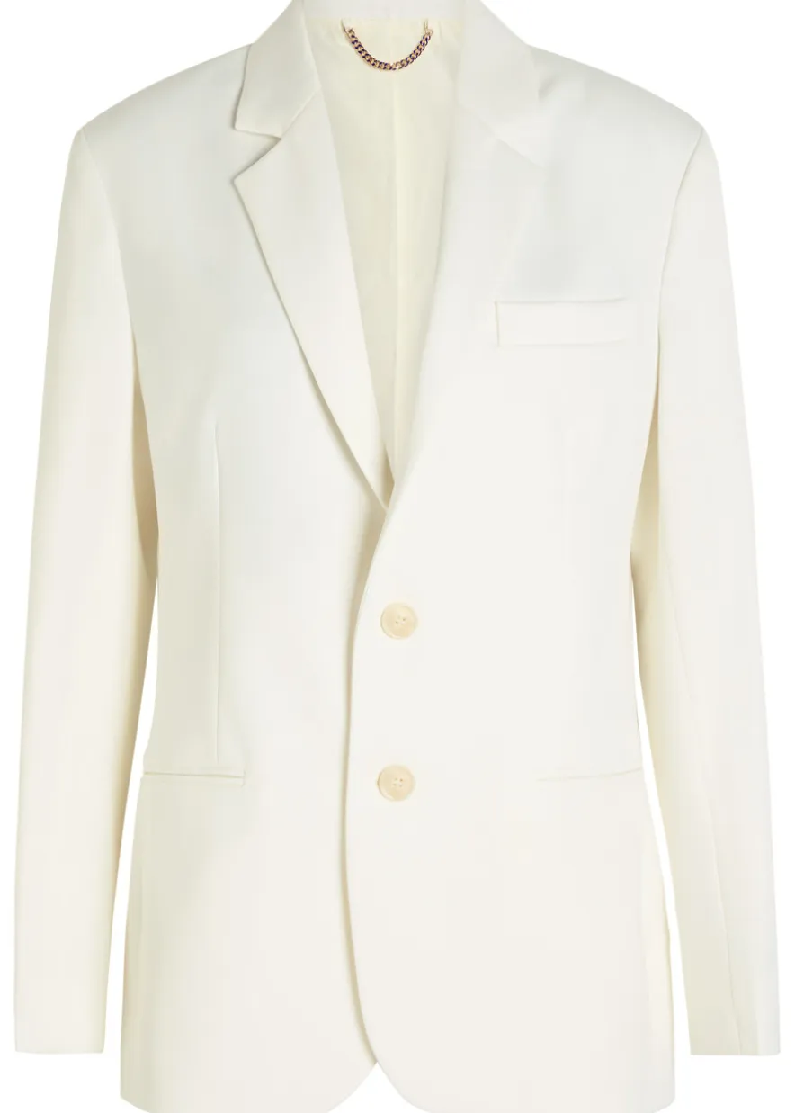 Tailored twill blazer