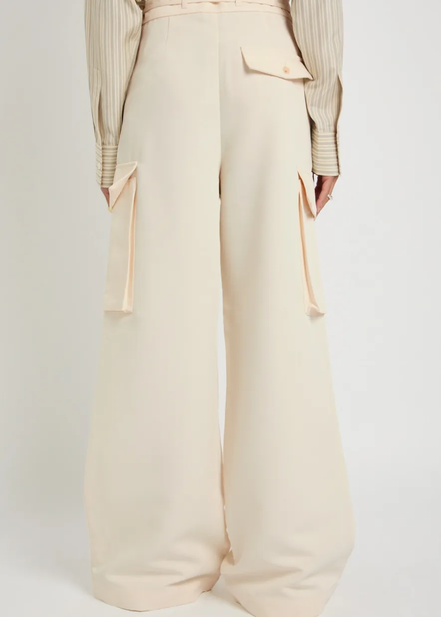 Tailored woven cargo trousers
