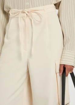 Tailored woven cargo trousers