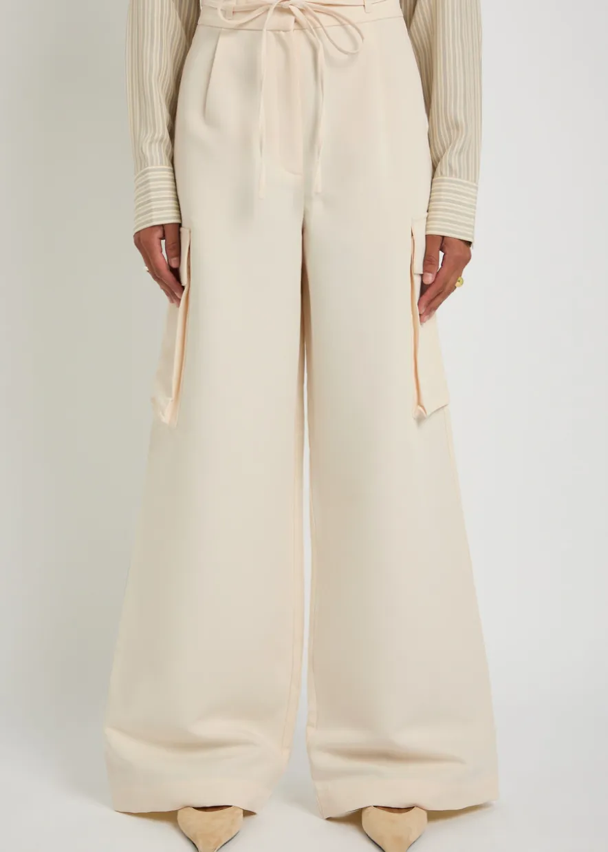 Tailored woven cargo trousers