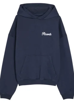 Tailor embroidered hooded cotton sweatshirt