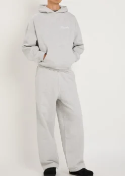 Tailor embroidered hooded cotton sweatshirt