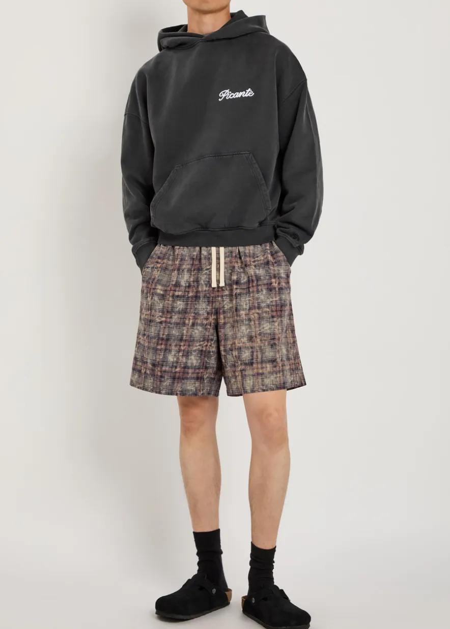 Tailor embroidered hooded cotton sweatshirt