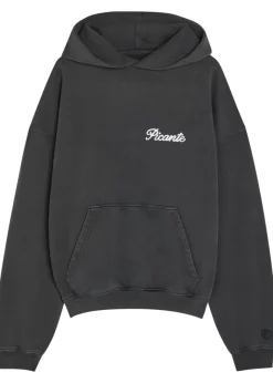 Tailor embroidered hooded cotton sweatshirt