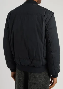 Taku logo padded shell bomber jacket