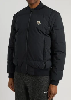 Taku logo padded shell bomber jacket